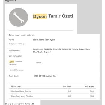 Dyson Airwrap Servis İlgisizliği