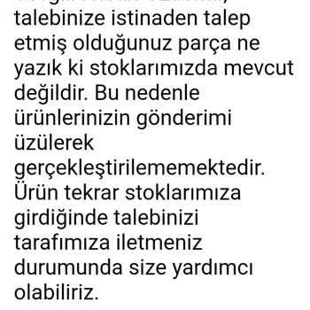 Emsan Yedek Parça Lastik Sıkıntısı