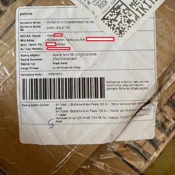Petmito Evcil Hayvan Ürünleri Petmito Siparişimi Eksik Gönderdi