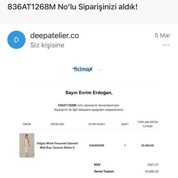 Deepatelier Teslimat Gecikmesi