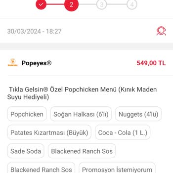Tıkla Gelsin Popeyes Pişmanlıktır Tad Gıda Pişmanlıktır.