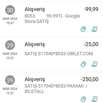 Obilet Hesabımdan Para Çekmiş