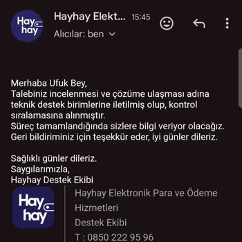 Hayhay Cüzdan Hayhay Birleşik Ödeme Hizmetleri Ve Elektronik Para A. Ş
