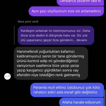 Kevser Ferace Ferace Siparişinde Yaşanan Sorunlar Ve Müşteri Memnuniyetsizliği