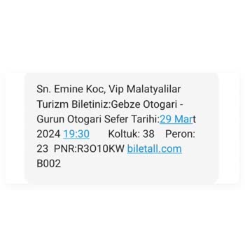 Vip Malatyalılar Turizm Vip Malatyalılar Otobüs Firması