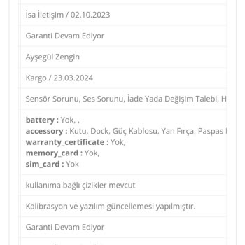 Xiaomi Robot Vacuum S10 Plus Sensör Harita Ve Delta Servisi Şikayeti