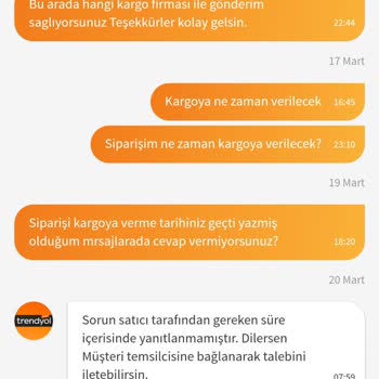 Trendyol'da Yaşanan Teslimat Gecikmesi Ve Mağduriyet