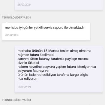 TeknolojiDeryası N11 Üzerinden Satın Alınan Kahve Makinesi İade Süreci Şikayeti