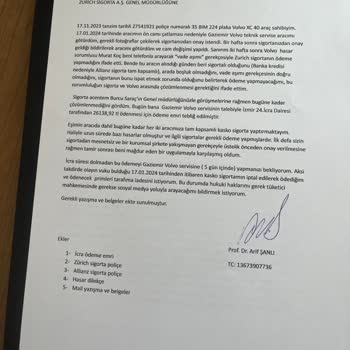 Zurich Sigorta Ve Gaziemir Volvo Servis