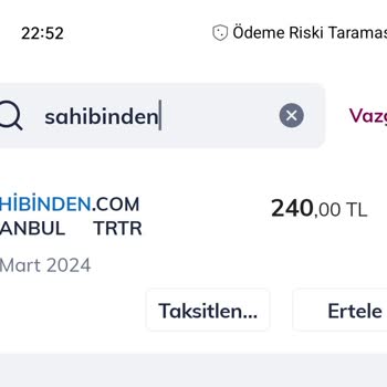 Sahibinden.com Sitesinden Mağduriyet