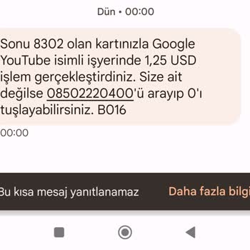 Google Youtube.com Ücret İadesi