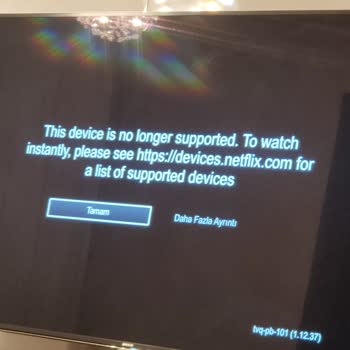 Samsung TV'de Netflix Desteklenmiyor Hatası