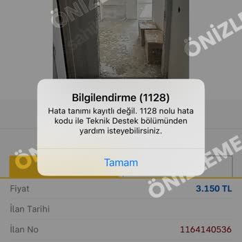 Sahibinden İlan Veremiyorum 1128 Hata Kodu Veriyor