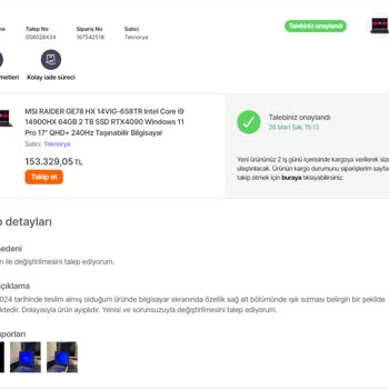Hepsiburada Işıksız Sızıntı: Ayıplı Ürün Hayal Kırıklığı
