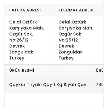 Çaykur 2 Ayı Geçti Siparişim Gelmedi