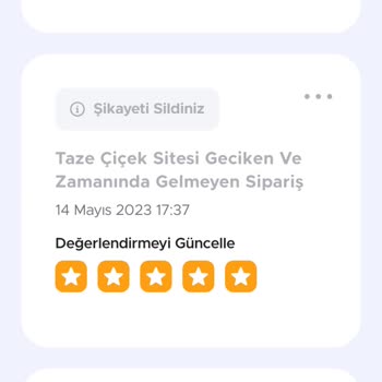 Taze Çiçek Şikayete Karşılık Hediye Kodu Göndermemesi