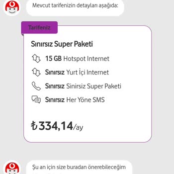 Vodafone Yüksek Fiyatlı Fatura