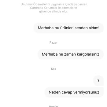 Gardrops Kargolama Süresi Doldu