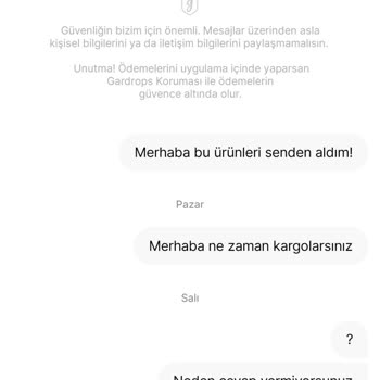 Gardrops Kargolama Süresi Doldu