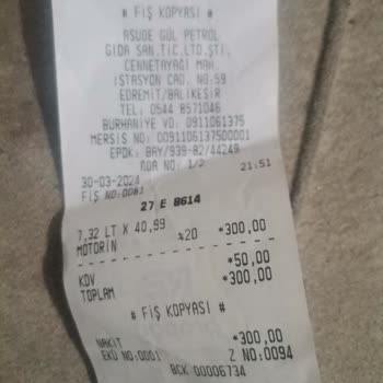 TP Petrol TP Pompa Basmış Gösteriyor Araba Basmamış Gösteriyor