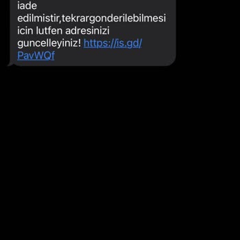 Şüpheli  Gelen SMS'ler