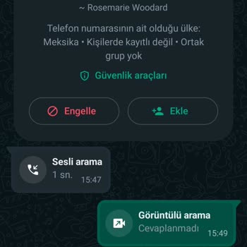 WhatsApp Lütfen Dikkat Nijerya Bölgesinden