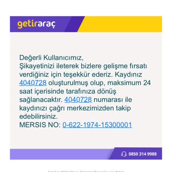 Getir Araç Kitleme Sorunu