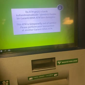 Garanti Bankası ATM Para Çekme Ünitesi Arızası