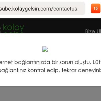 Kolay Gelsin Kargo Takibi Hatası