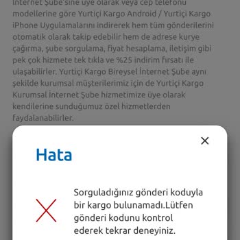 Yurtiçi Kargo Kargodaki Ürünün Takip Kodu Yanlış Çıkıyor...