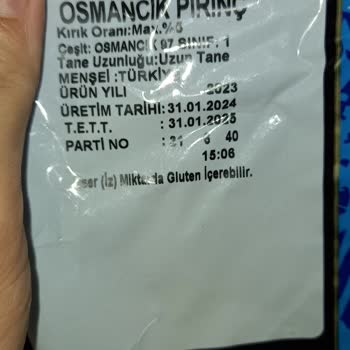 Rençber Bakliyat Rençber Marka Pirinç