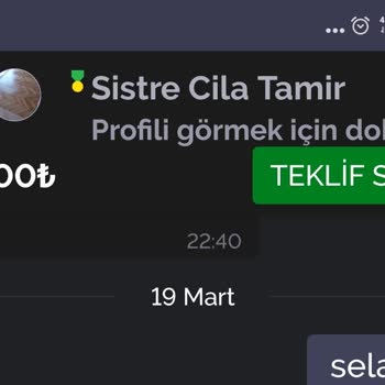 Sistre Cila Talep Edilen Fiyat Başka İş Bitimi İstenen Fiyat Başka Oldu Mağdurum