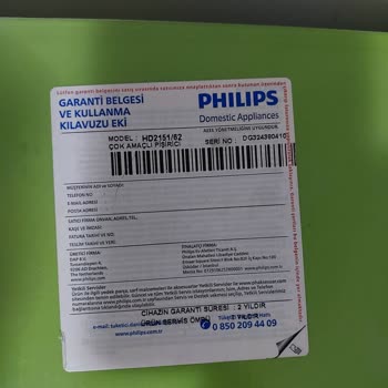 PHILIPS Ev Aletleri Philips HD2151/62 ALL In Cooker E8 Hatası Ve İade Edilememesi