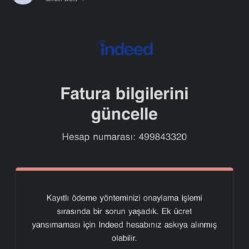 indeed Ödeme Yapmak İstiyorum Ama Israrla Red Ediliyor.
