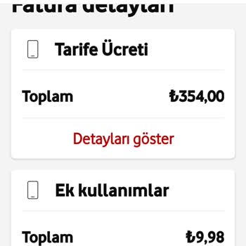 Vodafone Yanlış Fatura Haksız Kazanç