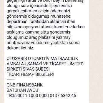 Otokoç Oto Sabır'da Yaşanan Tatsız Deneyim