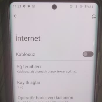 Reeder Hep Wi-fi Sorunlu Telefonu Bana Veriyor