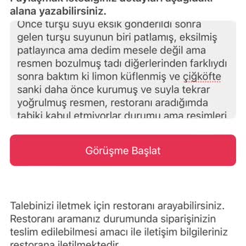 Komagene Eksik Ve Kusurlu Çiğköfte Siparişi!