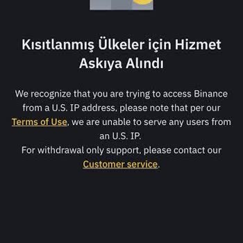 Binance Uygulamasına Girilmiyor