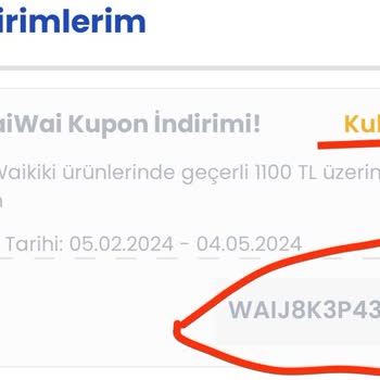 LC Waikiki Waiwai Kupon İndiriminin İadesi