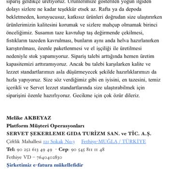 Bercekız Servet Şekerleme Bir Gıda Firmasından Beklenen Lezzet Ve Kalite Standartları