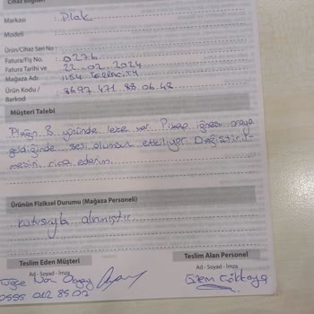 D&R'dan Alınan Hatalı Pikap Karşısındaki Duyarsızlıkları