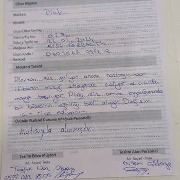 D&R'dan Alınan Hatalı Pikap Karşısındaki Duyarsızlıkları