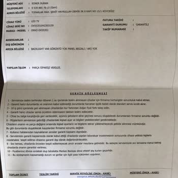 Onvo Yedek Parça Sorunu. 60 Gün Olmasına Rağmen Halen Çözüm Yok.