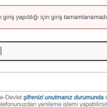 İzinsiz Bir IP Adresinden Giriş Yapıldı