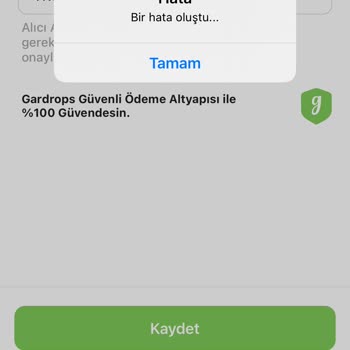 Gardrops Paramı Çekemiyorum Hata Verip Duruyor