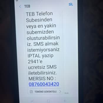 TEB Bilgim Dışında Kart Verilmesi