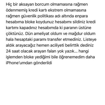 Enpara'nın Hesabıma Durduk Yere Bloke Koyup Paramı İçeride Tutması