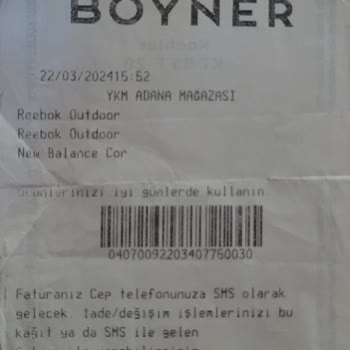 Boyner YKM Satın Alınan Ürün Gönderilmiyor.