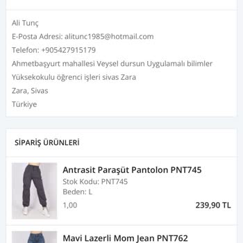 Senin Farkın İade Talebi İstiyorum